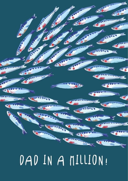 Dad in a million Card created by Vicki Nelli