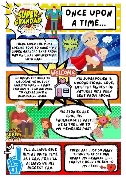 Super Grandad Father's Day Card created by Your Once Upon A Time