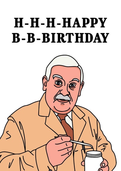Open All Hours Arkwright Birthday Card created by Peabody Studio