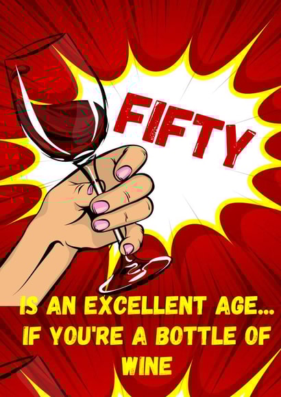 Funny 50th Birthday Card 1007 created by SIMO 08