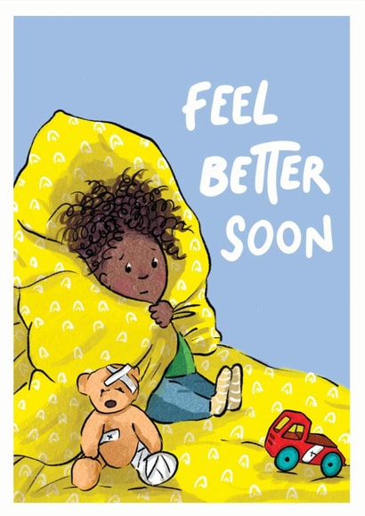 Feel Better Soon card created by Cake and Crayons