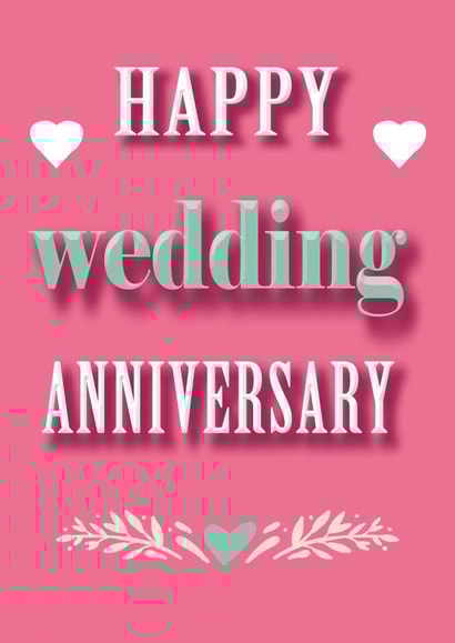 Wedding Anniversary Hearts card created by June Malone