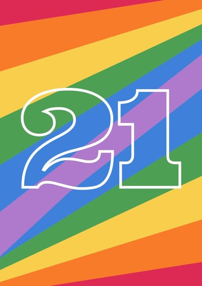 21st Birthday Card created by Violet Ivy