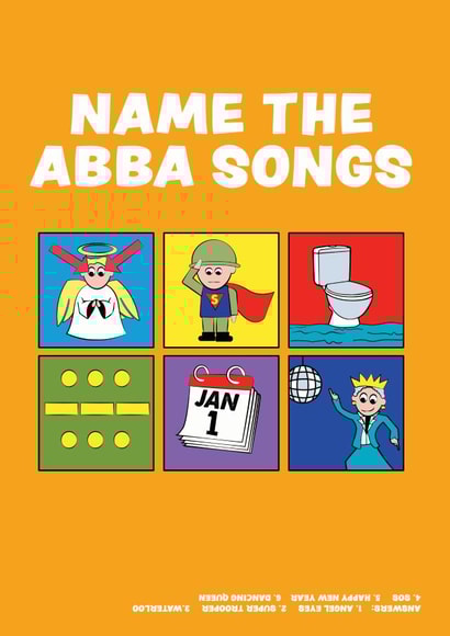 NAME THE ABBA SONGS created by MOJO Creative Studio