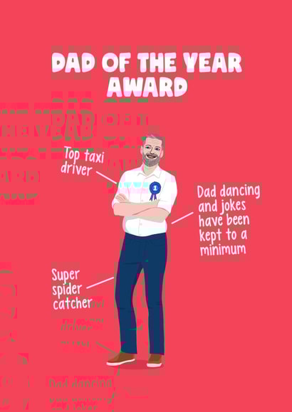 Dad Of The Year Award 1000 created by Sassy Sarah