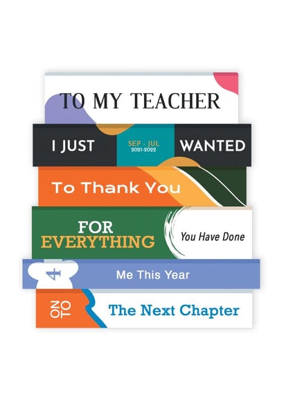 Thank You Teacher Card created by Of Life & Lemons Ltd.