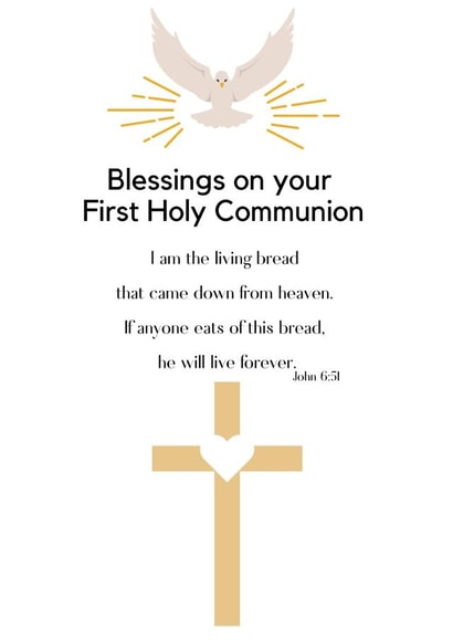 First Holy Communion created by Dara, Ceramic Scripture