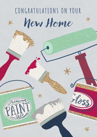 New Home  - Cute - Modern - Illustration created by Dalia Clark Design