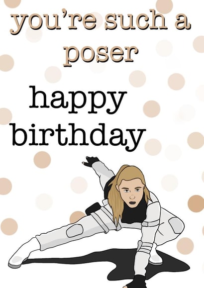 Yelena Belova Birthday Card created by Ria Wood