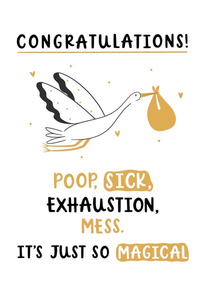 It's So Magical New Baby Card created by Abbie Imagine