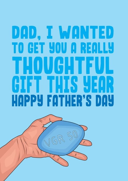 Dad Viagra Card created by Filthy Sentiments
