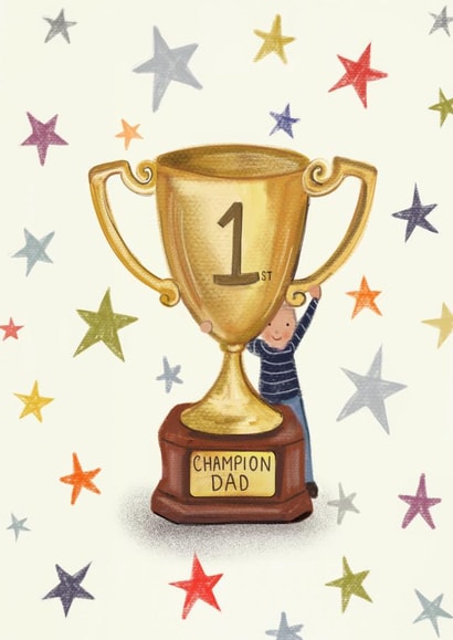Champion Dad created by Love Lucy Illustration