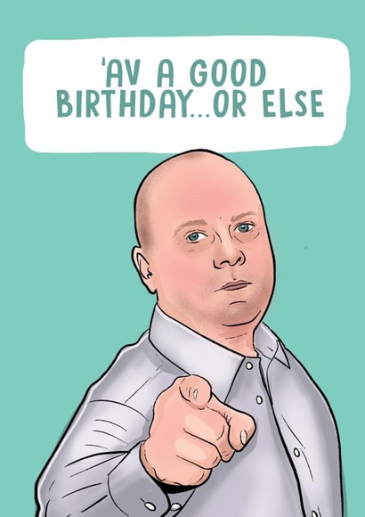 Funny Birthday Card | Eastenders | Phil Mitchell created by PowderPop