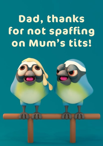 Blue Tit Father's Day Card created by FUNTZ