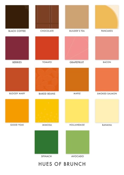 Hues of Brunch card created by Number 27 Design