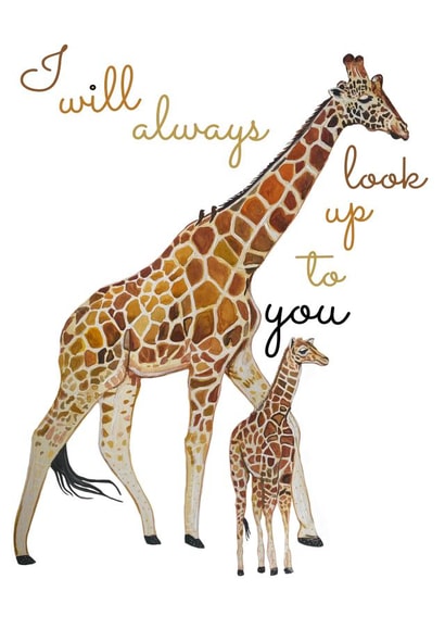 Father’s Day Giraffe Card created by Montanye Makers 