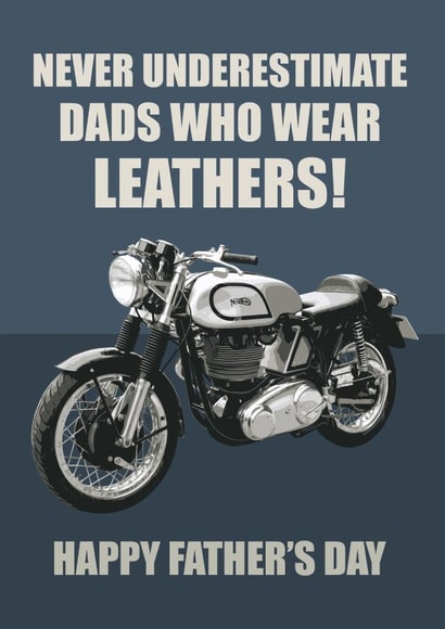 CLASSIC BIKE Father's Day Card created by RetroMotion Artwork