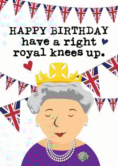 Jubilee Queen - Funny Royal Birthday Card created by Mrs Best Paper Co.