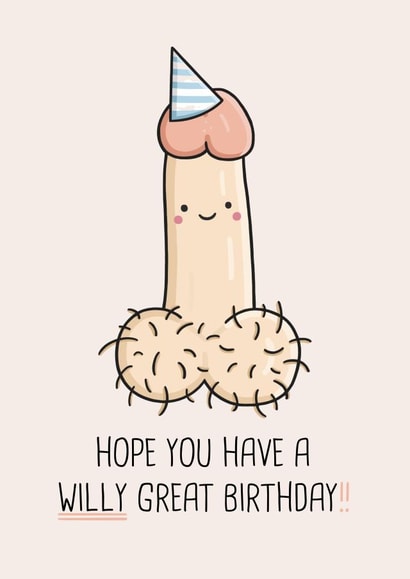 Willy Great Birthday created by Simply Wild Cards