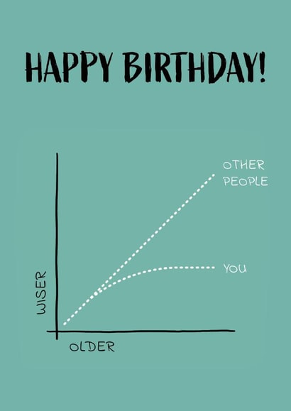 Older Wiser Birthday Card created by Thomas McKendrick