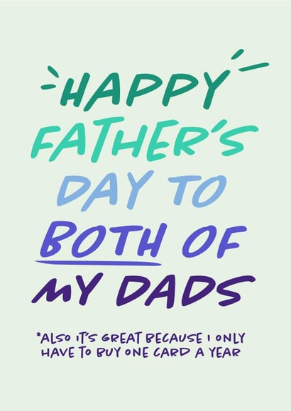 Gay Dads Father's Day created by YOB & YAG