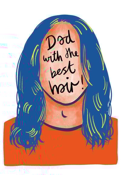 Father’s Day Dad with the Best Hair created by Debmon Design