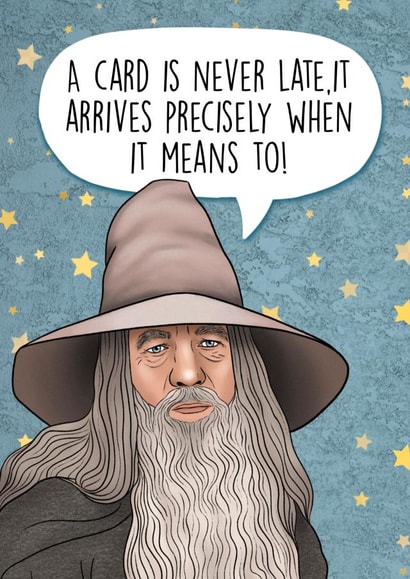 The never late greeting card! created by Swish & Scribble