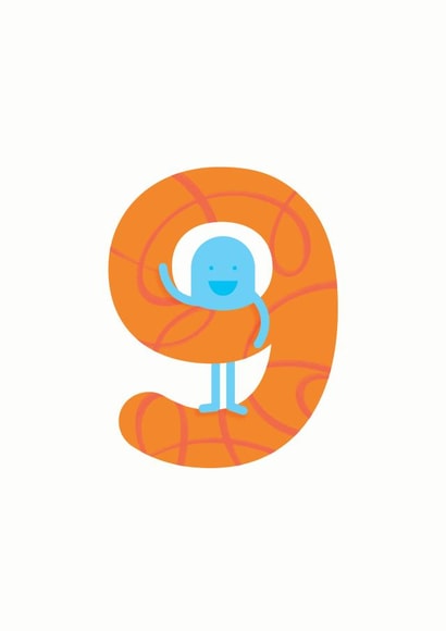 9th Birthday Card 1001 created by Hello Squid