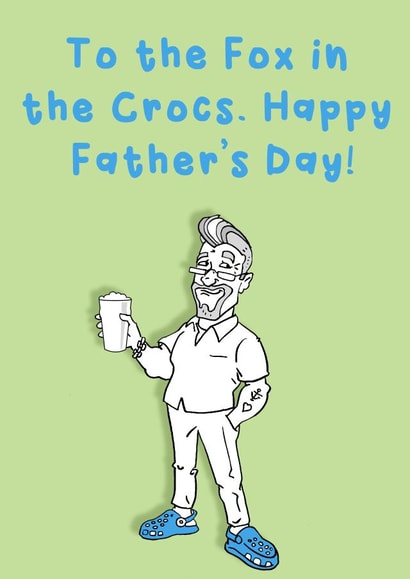 Happy fathers day crocs created by Studio Beastly.