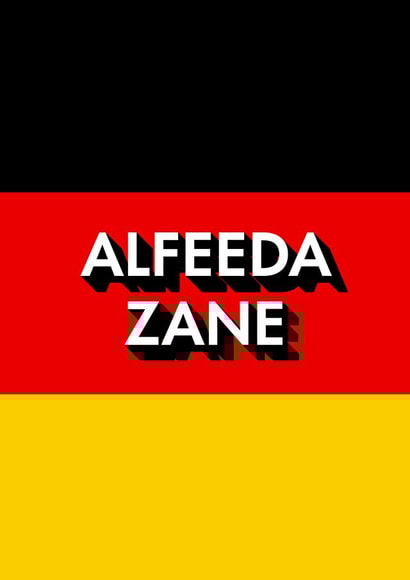 Goodbye card with a Germany theme created by Mr.RIFF