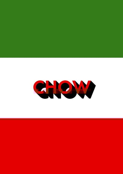 Goodbye card with cheeky Italy theme created by Mr.RIFF