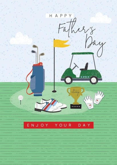 Happy Fathers Day Golf created by Laura Darrington Design Ltd.