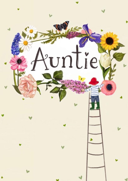 Auntie card 1001 created by Love Lucy Illustration