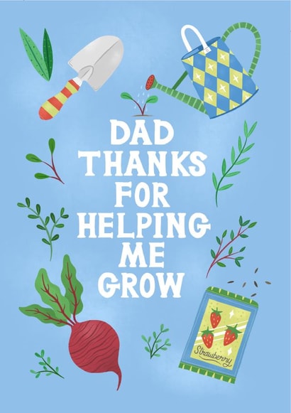 Dad card gardening  created by Katie Brookes