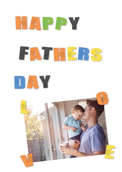 Fridge Magnet Father's Day Photo Card created by Rosewood Design