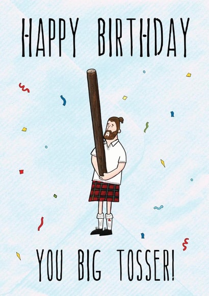 Big Tosser created by Martyn Scribbler Illustration