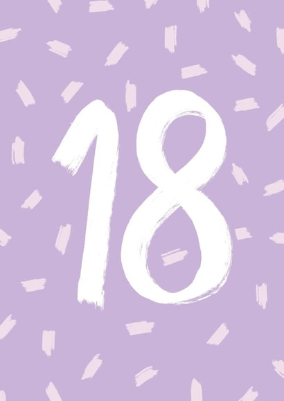 Colourful 18th birthday card 1001 created by DaphneRosa