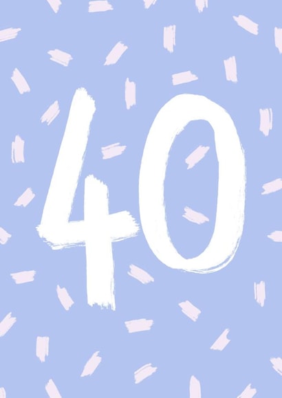 Colourful 40th birthday card 1001 created by DaphneRosa