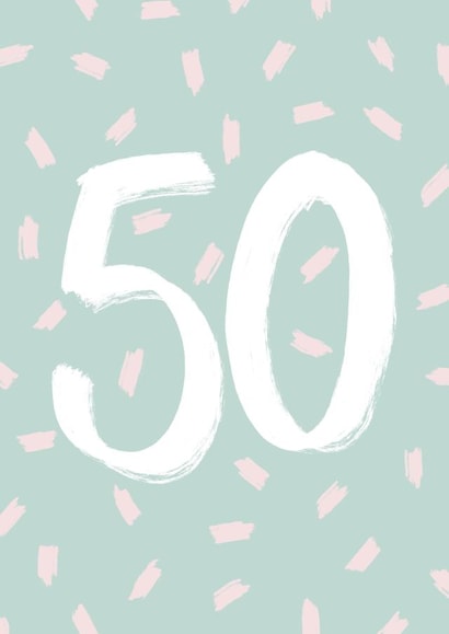 Colourful 50th birthday card 1001 created by DaphneRosa