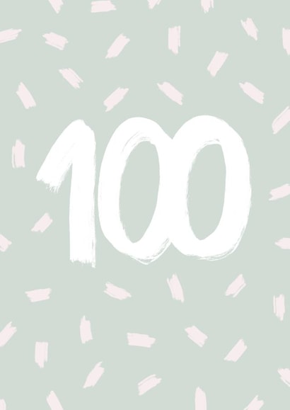 Colourful 100th birthday card 1001 created by DaphneRosa