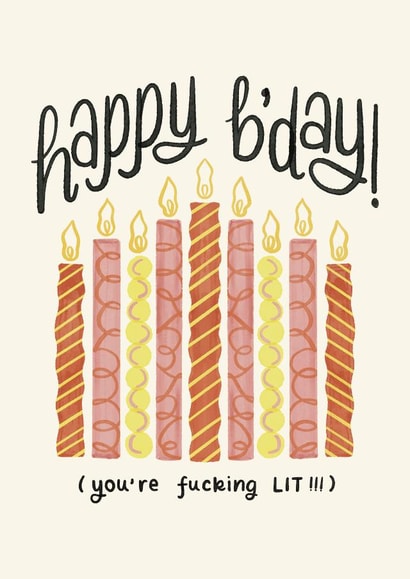 Happy Birthday Card with Candles created by Daksha Giri