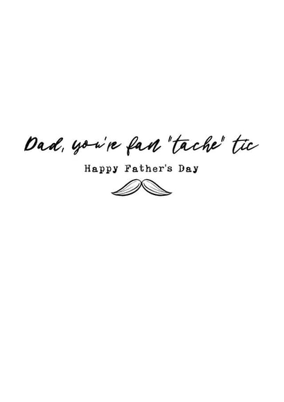 Fan "tache" tic Father's Day! created by Ruby Wren Designs