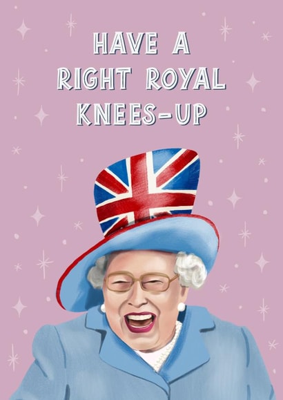 Queen Elizabeth Right Royal Knees Up created by Silky Rose Design