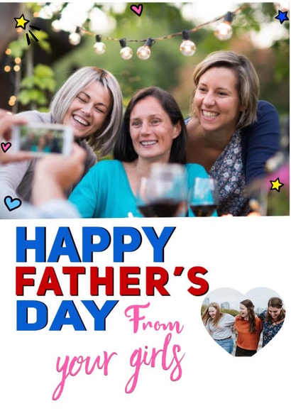 From the Girls Fathers Day Photo Card created by Kerrylovescards
