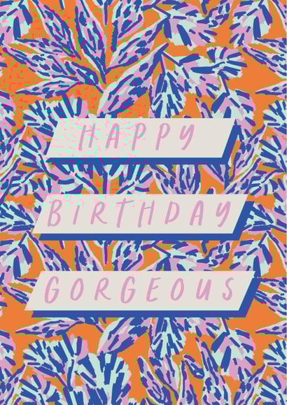 Pretty Birthday Card - For Her - Botanical created by Kattern Design