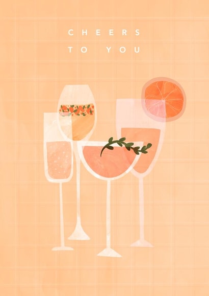 Cheers to you created by Moonflower design