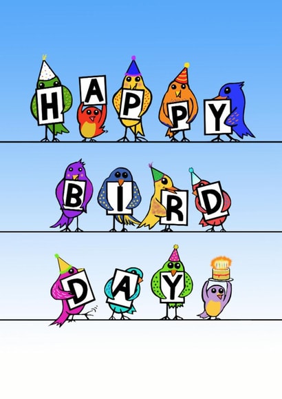 Happy Bird Day Birthday Card created by Maddy Bennett
