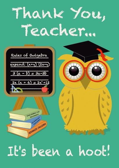 Thank a Teacher Owl created by Planet Pals