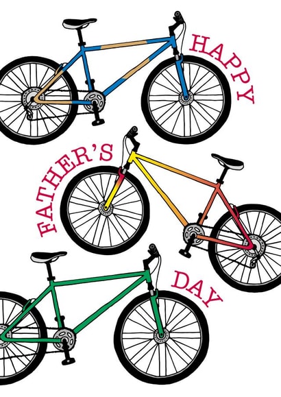 Happy Father's Day Bicycle Card created by Gellie Design