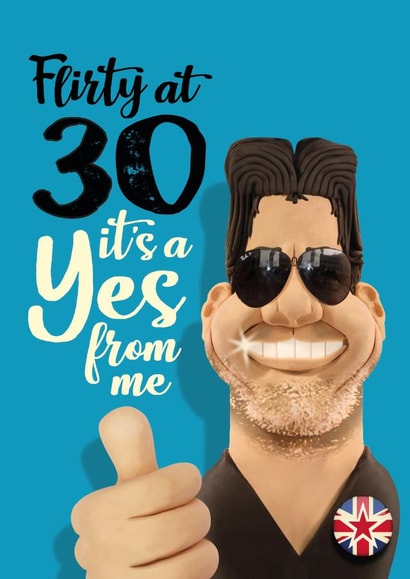 You’ve got talent at 30. Funny 30th birthday card created by The Supermodels